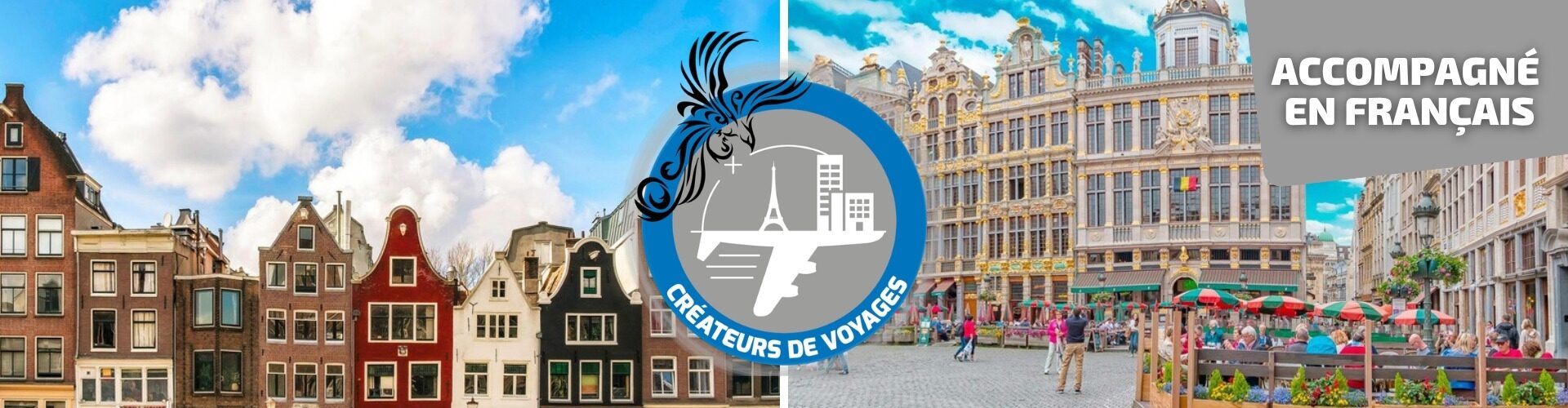 Amsterdam et Bruxelles en train